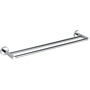 Aqua RONDO  18″ Double Towel Bar – Chrome