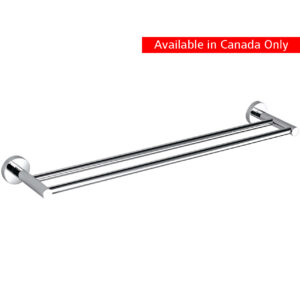 Aqua RONDO  18″ Double Towel Bar – Chrome