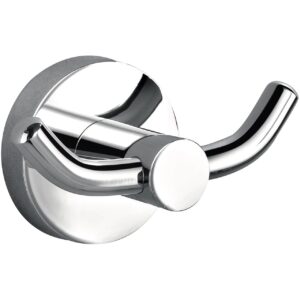 Aqua Rondo  Double Robe Hook – Chrome