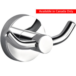 Aqua Rondo  Double Robe Hook – Chrome