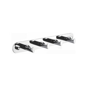 Aqua Rondo Robe Hook W/ 4 Hooks – Chrome