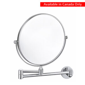 Aqua Rondo by KubeBath Two-Sided Swivel Wall Mount Mirror – Chrome