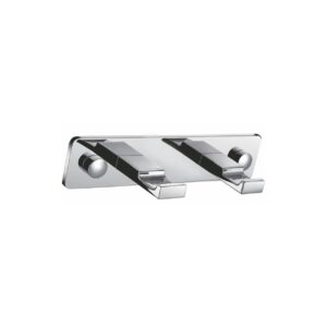 Aqua Piazza Robe Hook With 2 Hooks – Chrome