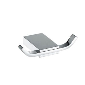 Aqua FINO by KubeBath Double Robe Hook – Chrome