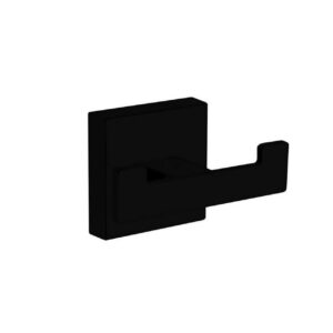 Aqua Plato Double Robe Hook – Matte Black