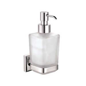 Aqua NUON Wall Mount Frosted Glass Soap Dispenser – Chrome
