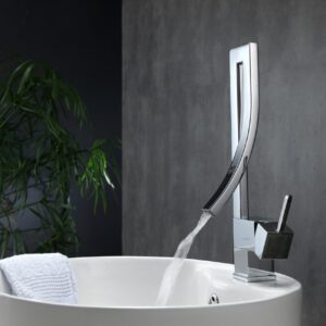 Aqua Elegance Single Lever Wide Spread Faucet – Chrome