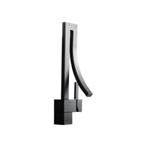 Aqua Elegance Single Lever Wide Spread Faucet – Matte Black
