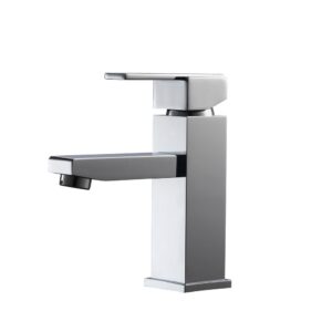 Aqua Piazza Single Lever Bathroom Vanity Faucet – Chrome