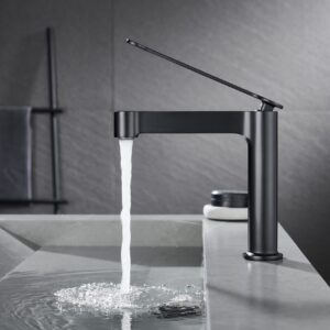 Aqua Mirante Single Lever Bathroom Vanity – Matte Black