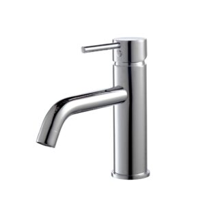 Aqua Rondo Single Hole Mount Bathroom Vanity Faucet – Chrome