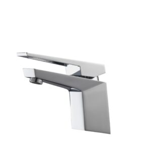 Aqua Siza Single Lever Modern Bathroom Vanity Faucet – Chrome