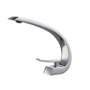 Aqua Arcco Single Hole Mount Bathroom Vanity Faucet – Chrome