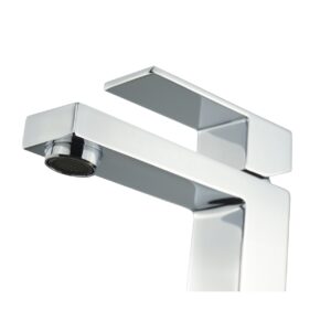 Aqua Kubo Single Lever Bathroom Vanity Faucet – Chrome