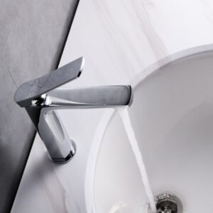 Aqua Balli Single Lever Bathroom Vanity Faucet – Chrome