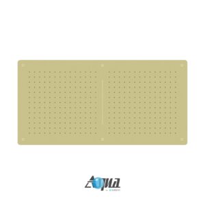 Aqua Piazza by KubeBath 40″ Super Slim Square Rain Shower Head – Brushed Gold