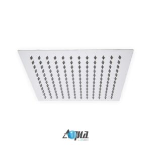 Aqua Piazza by KubeBath 12″ Super Slim Square Rain Shower Head