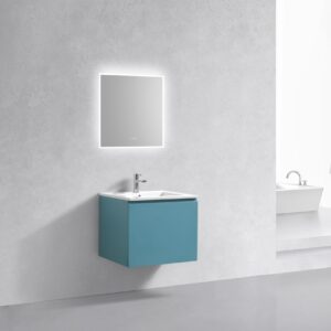 KubeBath 24″ Balli Modern Bathroom Vanity in Teal Green Finish