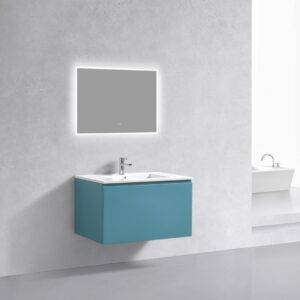 KubeBath 36″ Balli Modern Bathroom Vanity in Teal Green Finish