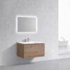 KubeBath 36" Balli Modern Bathroom Vanity in White Oak Finish - Image 2