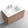 KubeBath 36" Balli Modern Bathroom Vanity in White Oak Finish - Image 4