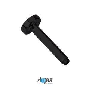 Aqua Rondo Black Shower Set w/ Ceiling Mount 8″ Rain Shower, Handheld and Tub Filler