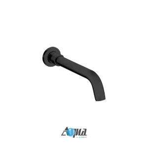 AQUA RONDO BLACK SHOWER SET W/ TUB FILLER