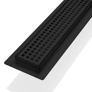 48″ Stainless Steel Pixel Grate – Matte Black