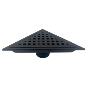 6.5″ Triangle Stainless Steel Pixel Grate – Matte Black