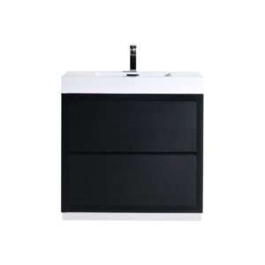 Bliss 40″ Black Free Standing Modern Bathroom Vanity