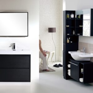 Bliss 40″ Black Free Standing Modern Bathroom Vanity