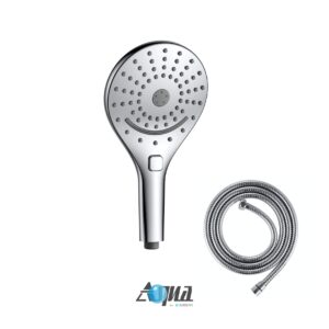 Aqua Rondo by KubeBath 6″ Multifunction Handheld W/ Flexible Hose