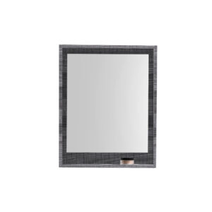 24″ Wide Mirror w/ Shelf – Ash Gray
