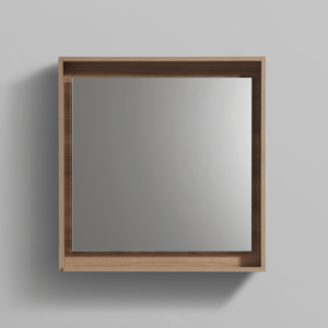 24″ Wide Mirror w/ Shelf – Honey Oak