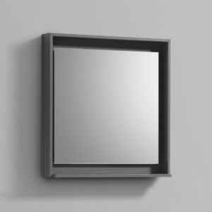 24″ Wide Mirror w/ Shelf – Vulcan Ash Grey