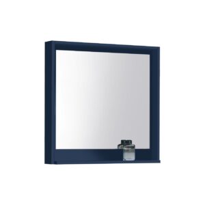 30″ Wide Mirror w/ Shelf – Navy Blue