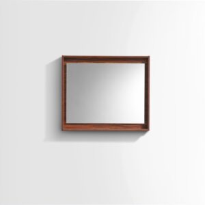 30″ Wide Mirror w/ Shelf – Honey Oak