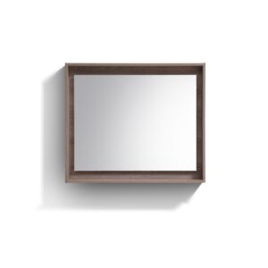 36″ Wide Mirror w/ Shelf – Butternut