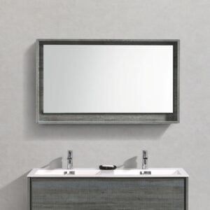 48″ Wide Mirror w/ Shelf – Ocean Gray