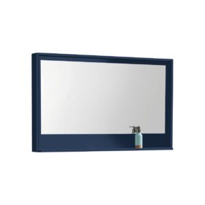 48″ Wide Mirror w/ Shelf – Navy Blue