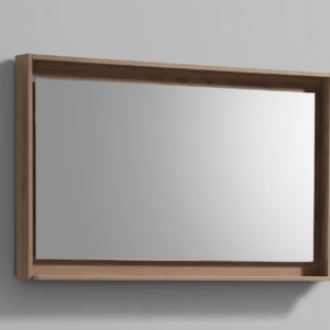 48″ Wide Mirror w/ Shelf – Honey Oak