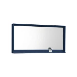 60″ Wide Mirror w/ Shelf – Navy Blue