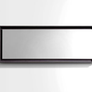 70″ Wide Mirror w/ Shelf – High Gloss Gray Oak