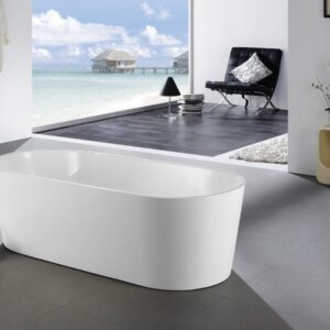 OVALE 67” White Free Standing Bathtub