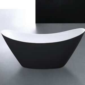 Luna 68″ Free Standing Bathtub – Black