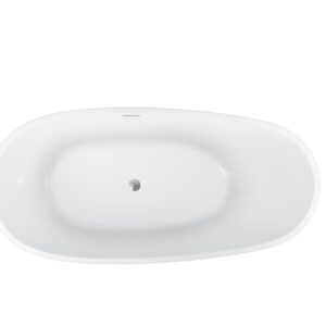 Kube BALLI 67” Black and Gold Free Standing Bathtub