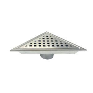 6.5″ Triangle Stainless Steel Pixel Grate – Chrome