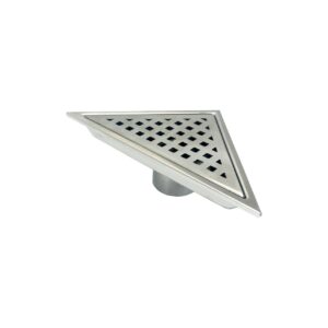 6.5″ Triangle Stainless Steel Pixel Grate – Chrome