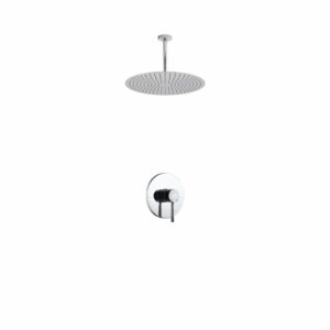 Aqua Rondo Shower Set w/ Ceiling Mount 20″ Rain Shower