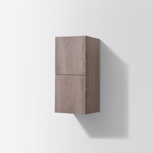 Bathroom Butternut Linen Side Cabinet w/ 2 Storage Areas